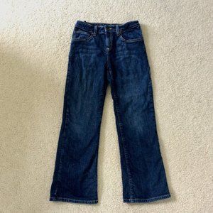 L.L. Bean Boot Cut Jeans Flannel Lining Girls 12